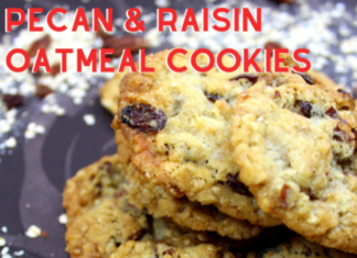 Raisin Pecan Oatmeal Cookies
