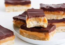 Homemade Vegan Twix Bars